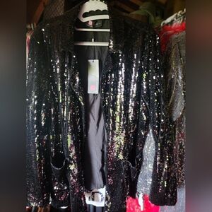 Long Sleeves Sequins Top